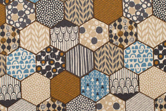 Japanese Fabric Canvas Hexies - B - 50cm