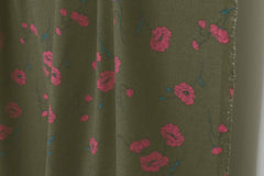 Japanese Fabric Hokkoh Poppies Brushed Cotton - C - 50cm