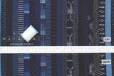 Shokunin Collection Kurume Kasuri Indigo Fabric - patchwork II indigo, blue - 50cm