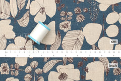 Japanese Fabric Growth Linen Blend - E - 50cm