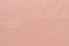 Japanese Fabric Metallic Gold Love Hearts - B - 50cm