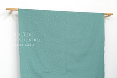 Japanese Fabric Metallic Gold Love Hearts - C - 50cm