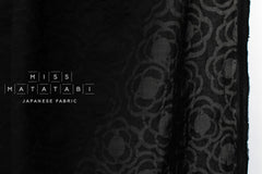 Japanese Fabric Textured Voile - floral - B - 50cm