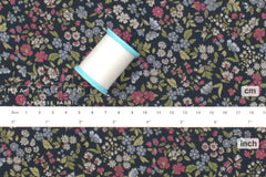 Japanese Fabric Corduroy Allie Floral - C - 50cm