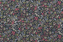 Japanese Fabric Corduroy Allie Floral - C - 50cm