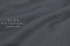 DEADSTOCK Japanese Fabric Washed Herringbone Linen Voile - E - 50cm