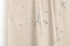 nani IRO Kokka Japanese Fabric GUNSEI linen blend - C - 50cm
