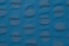 Japanese Fabric Cotton Linen Ripple Dots - blue - 50cm