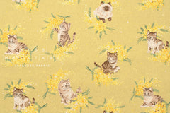 Japanese Fabric Mimosa Kittens - C - 50cm