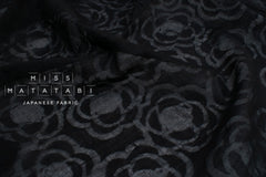 Japanese Fabric Textured Voile - floral - B - 50cm