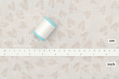 Japanese Fabric Textured Voile - Hearts - A - 50cm