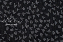 Japanese Fabric Textured Voile - Hearts - B - 50cm