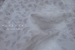 Japanese Fabric Textured Voile - Hearts - D - 50cm