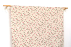 Japanese Fabric Winter Berries Linen Blend - A - 50cm
