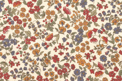 Japanese Fabric Corduroy Allie Floral - A - 50cm