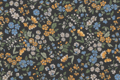Japanese Fabric Corduroy Allie Floral - E - 50cm