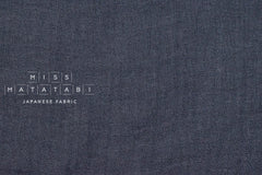 DEADSTOCK Japanese Fabric Washed Herringbone Linen Voile - E - 50cm