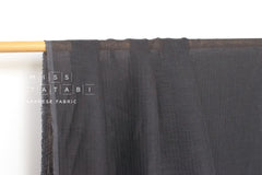 DEADSTOCK Japanese Fabric Washed Herringbone Linen Voile - E - 50cm