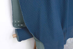 Japanese Fabric Shokunin Collection Yarn-Dyed Dobby Weave Double Gauze - blue - 50cm