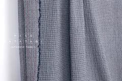 Japanese Fabric Shokunin Collection Yarn-Dyed Dobby -navy blue - 50cm
