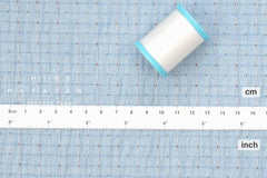 Japanese Fabric Shokunin Collection Yarn-Dyed Dobby - light blue - 50cm