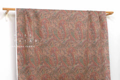 Japanese Fabric 100% Linen Paisley - A - 50cm