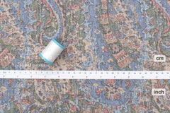 Japanese Fabric 100% Linen Paisley - B - 50cm