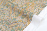 Japanese Fabric 100% Linen Paisley - C - 50cm