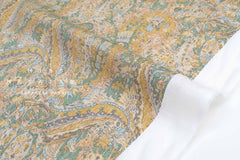 Japanese Fabric 100% Linen Paisley - C - 50cm