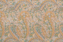 Japanese Fabric 100% Linen Paisley - C - 50cm