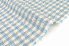 Japanese Fabric Shokunin Collection Yarn-Dyed Check - blue - 50cm