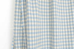 Japanese Fabric Shokunin Collection Yarn-Dyed Check - blue - 50cm