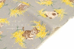 Japanese Fabric Mimosa Kittens - E - 50cm