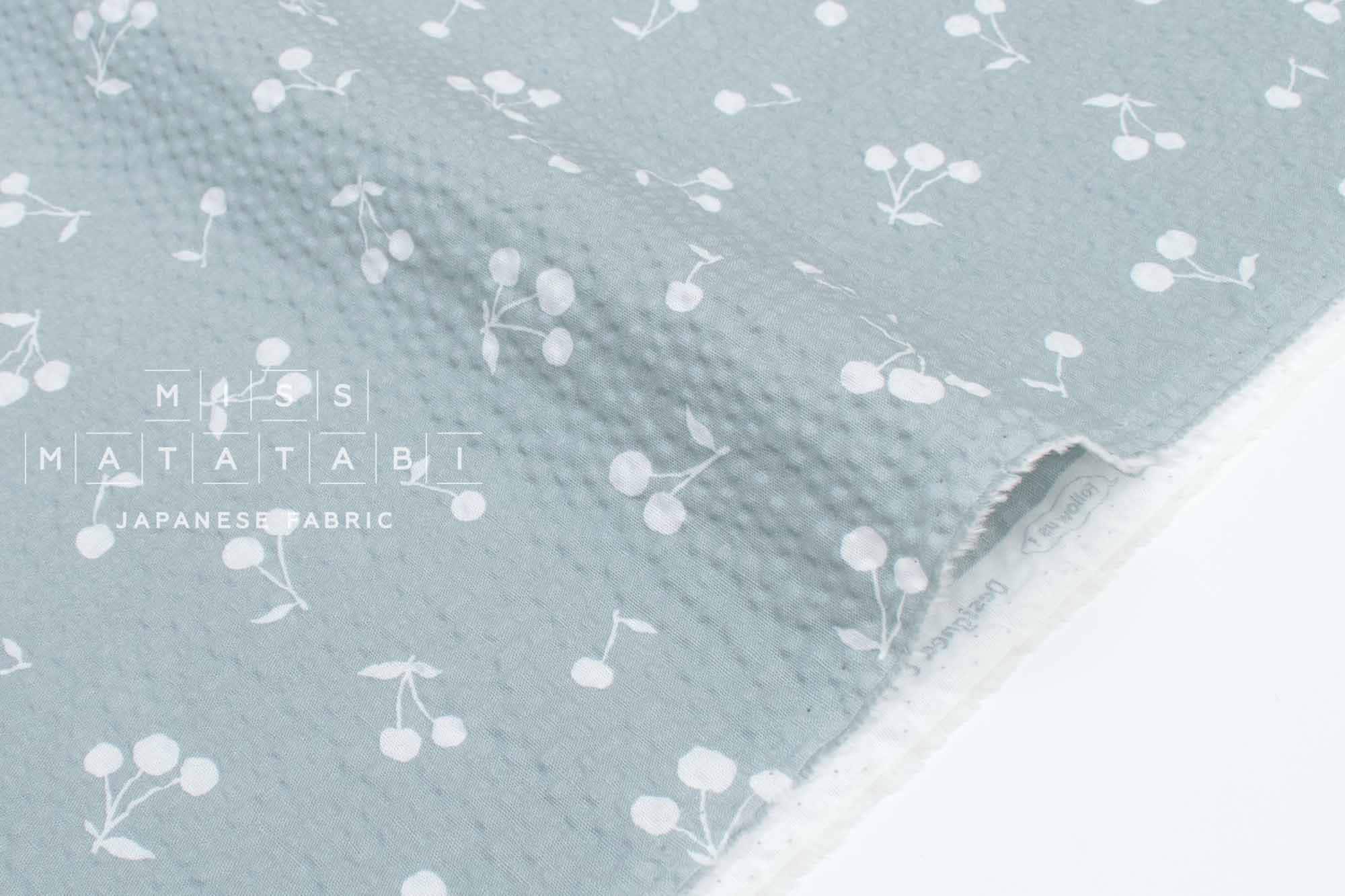 Japanese Fabric Cherries Ripple - F - 50cm