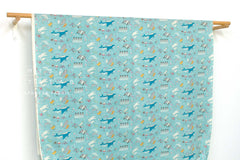 Japanese Fabric Cotton Ripple Polar Cats - C - 50cm