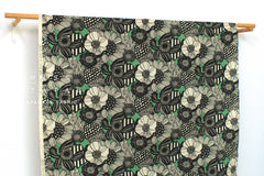 Japanese Fabric Cotton Ripple Wild Floral - B - 50cm