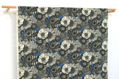 Japanese Fabric Cotton Ripple Wild Floral - C - 50cm