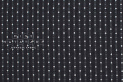 Japanese Fabric Shokunin Collection Yarn-Dyed Dot Dobby - black - 50cm