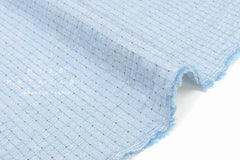 Japanese Fabric Shokunin Collection Yarn-Dyed Dobby - light blue - 50cm