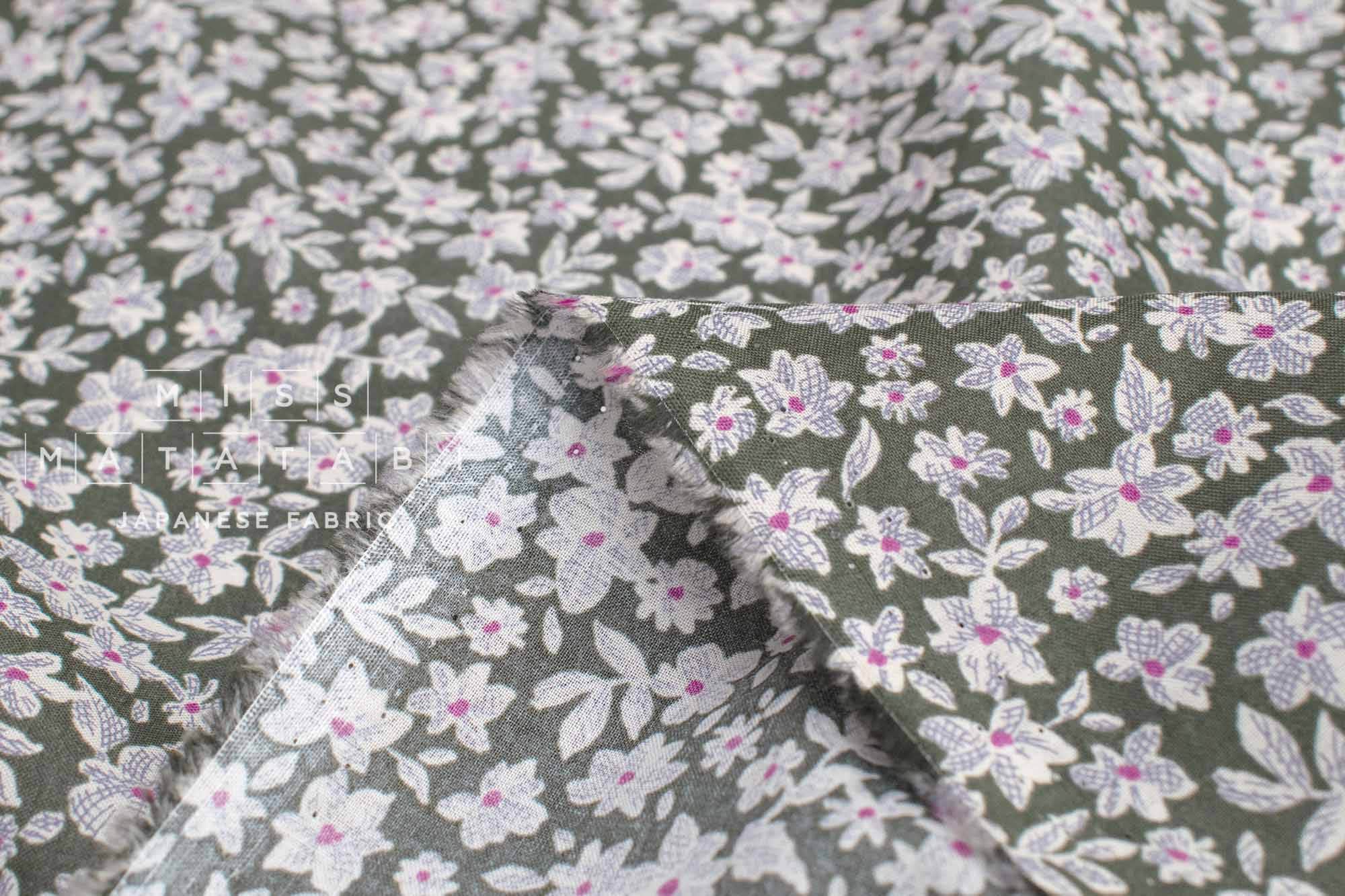 Japanese Fabric Isobel - green - 50cm