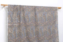 Japanese Fabric 100% Linen Paisley - B - 50cm