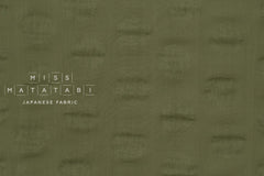 Japanese Fabric Cotton Linen Ripple Dots - green - 50cm