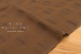 Japanese Fabric Cotton Linen Ripple Dots - roasted tea - 50cm