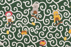 Japanese Fabric Dojou Sukui Cats - A - 50cm