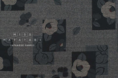 Japanese Fabric Tsubaki Monyo - D - 50cm