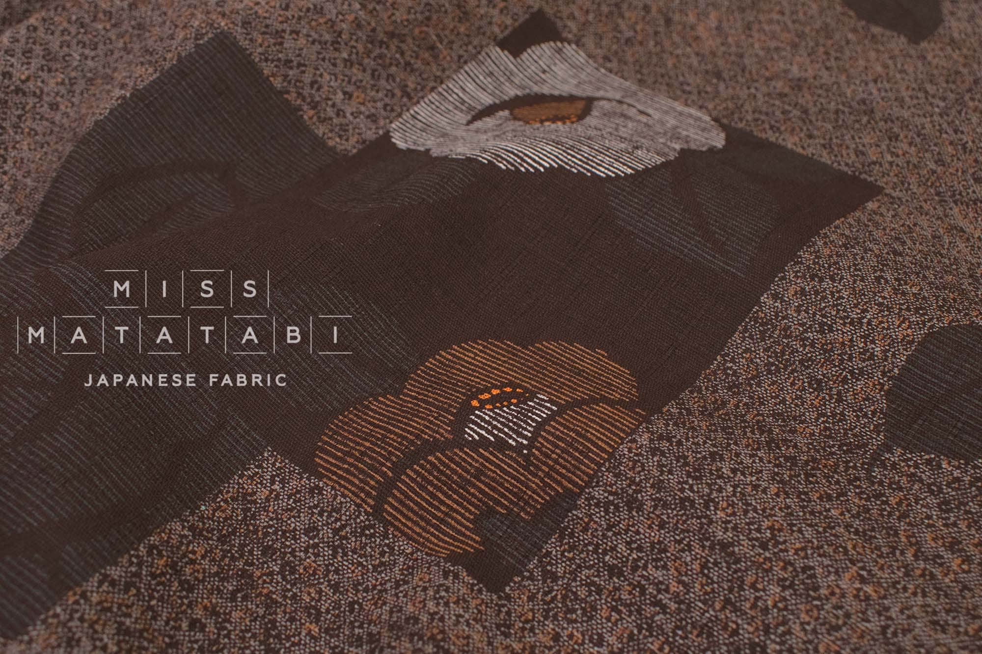 Japanese Fabric Tsubaki Monyo - C - 50cm