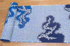 Shokunin Collection Hand-printed Chusen Japanese Yukata Fabric - Amiyo ni Hagi - 50cm