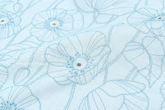 Japanese Fabric Monotone Poppies - B - 50cm