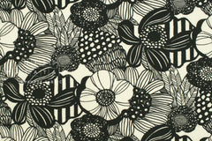 Japanese Fabric Cotton Ripple Wild Floral - A - 50cm