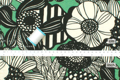 Japanese Fabric Cotton Ripple Wild Floral - B - 50cm